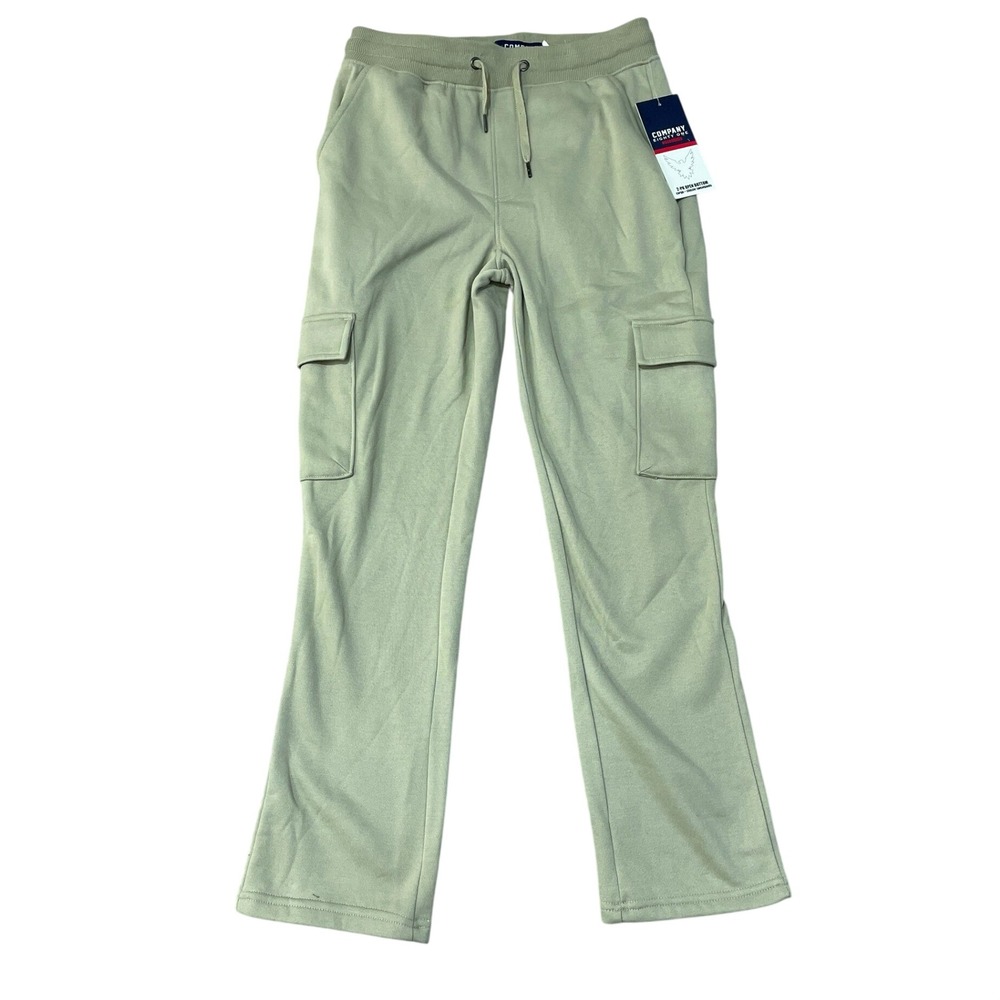NWT Company Eighty One Men's M Beige Essentials Cargo Sweatpants Polyester